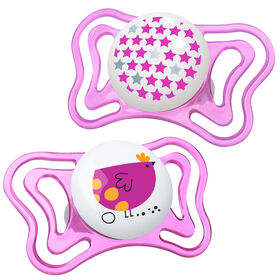 PhysioForma Light Day &amp; Night Pacifier Pink 16-24m &#40;2pc&#41; in 